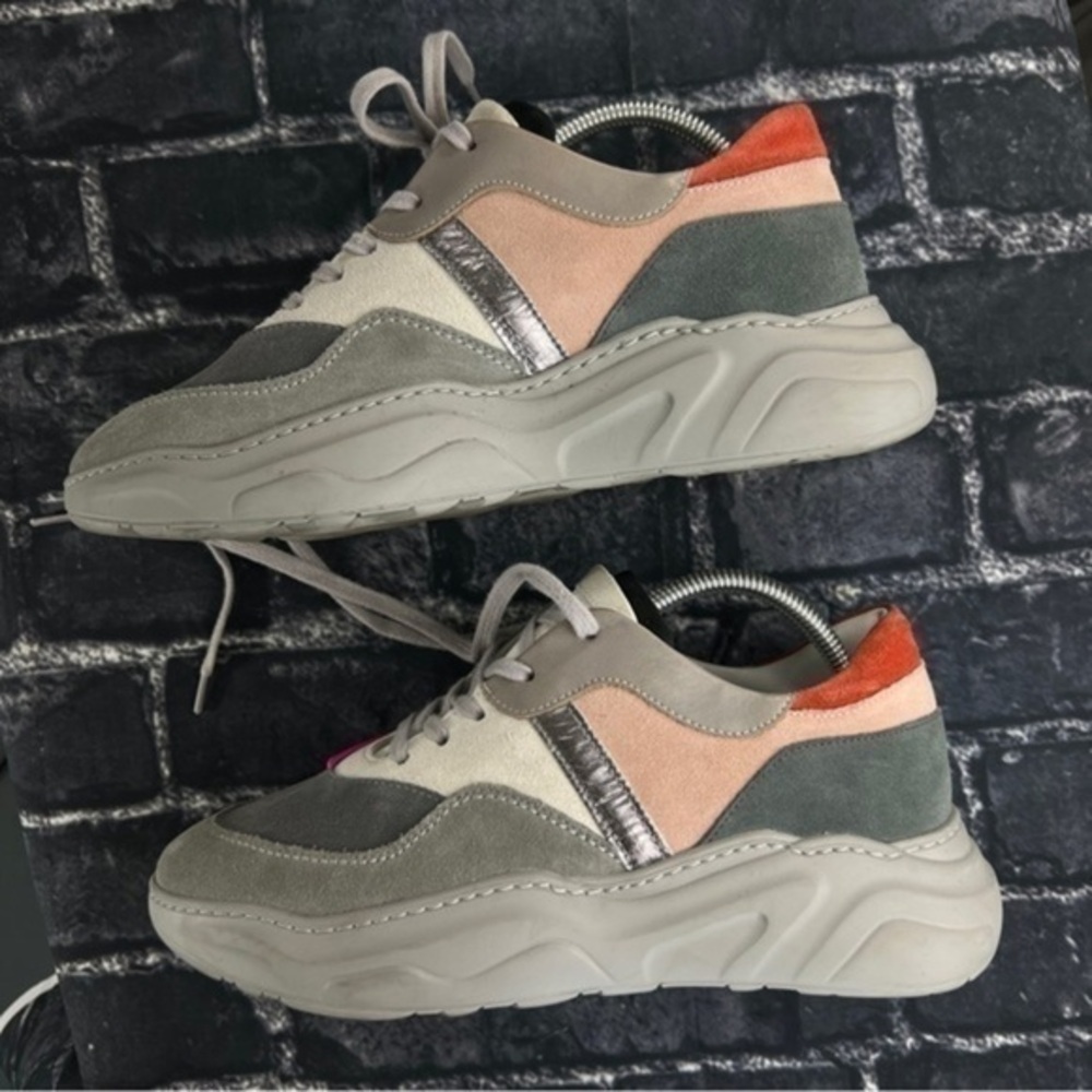 COLD LAUNDRY REDEMPTION Double Tongue Low Top Platform Sneakers - Picture 1 of 13